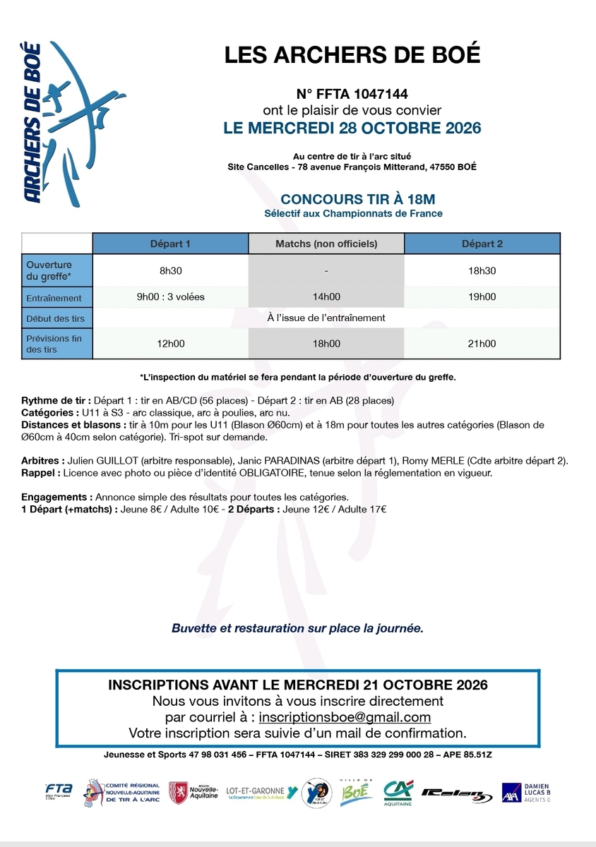 Concours Salle BOE 2026